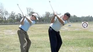 Matthew Ecob and Ossie Moore CP golf swing [upl. by Hodosh]