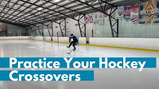 Hockey Skating Crossovers Beginner Adult Hockey Lessons [upl. by Winifield326]