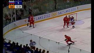 Mens Ice Hockey  RUS v FIN  Nagano 1998 Winter Olympics [upl. by Neeluj625]