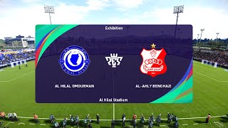 AlHilal Omdurman vs Al Ahly Benghazi 25082024 CAF Champions League PES 2021 [upl. by Nnylrats273]