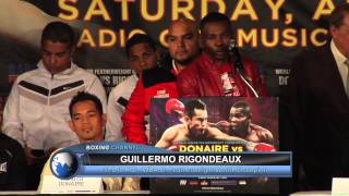 Nonito Donaire vs Guillermo Rigondeaux Press Conference  April 10 2013 [upl. by Gutow]