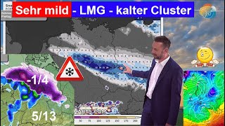 FebruarStart sehr mild Luftmassengrenze dann Luftmassengrenze Wettervorhersage 0109022024 [upl. by Enilhtak]