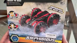 Seckton Amphibious RC Car review and sand and water play [upl. by Eiralav]