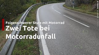 Zwei Todesopfer 37 und 43 bei Motorradsturz auf Mühllackener Straße in Feldkirchen an der Donau [upl. by Ahsial]