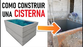 COMO CONSTRUIR UNA CISTERNA   Proceso constructivo EXPLICADO   ARTOSKETCH [upl. by Walters]