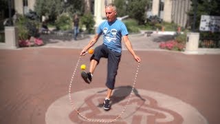 THE WORLD CHAMPION OF HACKY SACK Insane World Record [upl. by Akemor]