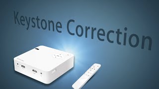 How to Keystone Correction with EZCast Beam J2 mini projector [upl. by Glass]