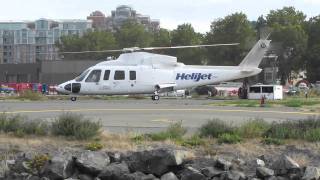 S76 A landing amp takeoff helijet [upl. by Evan652]