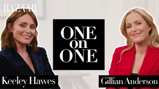 Keeley Hawes and Gillian Anderson The stars of Scoop discuss the interview [upl. by Plafker]