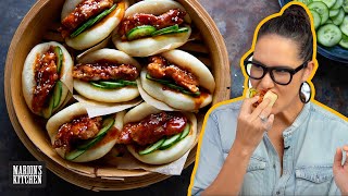 My EPIC Korean Fried Chicken Bao Buns  Marions Kitchen [upl. by Auqenaj]