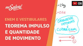 Me Salva ENE09  Teorema Impulso e Quantidade de Movimento [upl. by Anavoig]