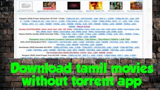 How to download tamil movies in tamilrockers without torrent app  computer studio  official [upl. by Vere]