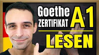 Goethe Zertifikat A1 LESEN  How to pass the reading part  German A1 Goethe Exam [upl. by Woodson]