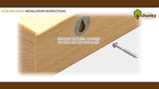 How to fit your shelf with keyhole fixings Handmade rustic furniture [upl. by Grube]