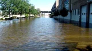 Flooded street in Beloit Wisconsin [upl. by Doreg729]