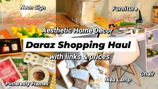 Daraz Shopping Haul 🛍️✨ Aesthetic Home Decor [upl. by Stanislas]