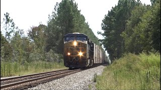 70 MPH CSX I03208 flies through Newell GA  10082023 [upl. by Aihsikal]