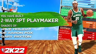 BEST 2 WAY 3PT PLAYMAKER BUILD ON NBA 2K22 RARE BUILD SERIES VOL 8 [upl. by Altis972]