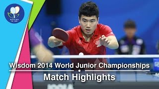 2014 Junior Worlds Highlights Liang Jingkun Vs Sakai Asuka Team FINAL [upl. by Ahsasal579]