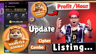 Hamster kombat listing  Good News  hamster kombat token listing hamster kombat new update [upl. by Broucek]