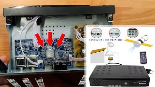 Combo DVB T2  S2 HD Satellite TV Receiver  Unboxing amp disassembly  Тюнер Т2  S2 HD Combo [upl. by Martyn]