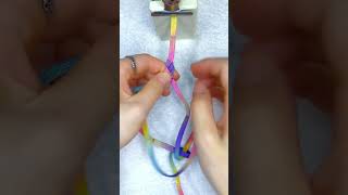 DIY☘️How to make a bracelet using a single shoelaceShorts [upl. by Eeliram]