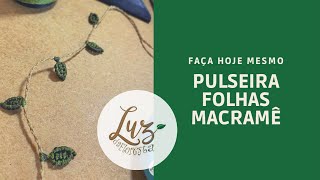 Como fazer folha em Macramê tutorial [upl. by Reiter181]