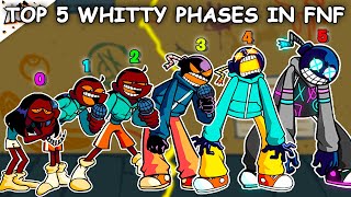 Top 5 Whitty Phases in Friday Night Funkin [upl. by Mikey]