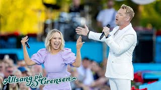 Ronan Keating og Agnete Saba  When You Say Nothing At All Allsang på Grensen 2022 [upl. by Ahtabbat512]