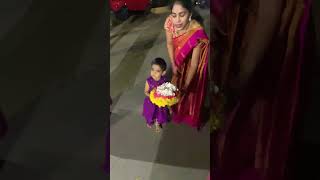 Arha first day batukamma celebration  part 1 [upl. by Euqinue]