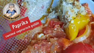 Paprika vegetarisch gefüllt [upl. by Eiuqram]