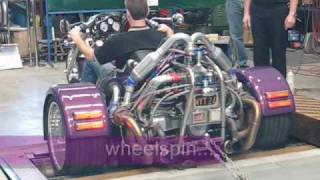 Leons Twin Turbo VW Powered Trike on the Dyno [upl. by Kanya]