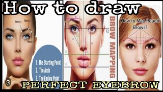 EYEBROW MAPPING TUTORIALS [upl. by Aemat]