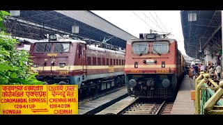 Chennai to Howrah by Coromandel Express  Full Journey Highlights behind WAP4 with ICF Rakes [upl. by Jannel]