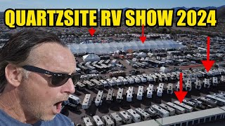 Quartzsite  2024 RV Show Tent Walk Thru  Best RV Show in America [upl. by Solhcin]