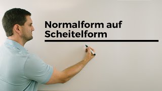 Normalform auf Scheitelform bringen quadratische Ergänzung Teil 1  Mathe by Daniel Jung [upl. by Eeloj320]