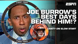 WHAT ARE YOU TALKING ABOUT 🤯 Stephen A GOES OFF on Chris Cantys Joe Burrow take  First Take [upl. by Akiemaj]