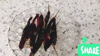 Lal Morich Baja  Red Chilli Fry [upl. by Prudhoe363]