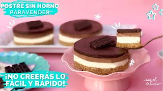 💵 SIN HORNO POSTRE fácil para VENDER 🍫 POSTRE Rápido y DELICIOSO MINI CHEESECAKE de CHOCOLATE [upl. by Shelby]