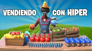 VENDIENDO CON HIPER  ROLEPLAY en Fortnite [upl. by Assirehc]