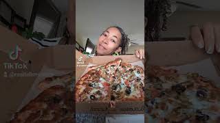 Veggie Pizza Mukbang 🍕🍕🍕 pizza mukbang foodie vlog food eating vegetables [upl. by Muhcan]