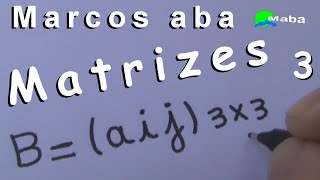 MATRIZES  Determine a matriz Aaij3x3 onde aij  i²j  Aula 03 [upl. by Lissner246]