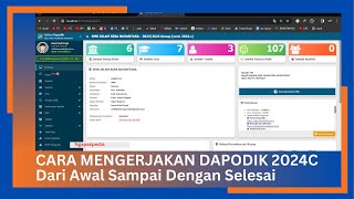 CARA MENGERJAKAN DAPODIK 2024C DARI AWAL SAMPAI SELESAI [upl. by Anerok]