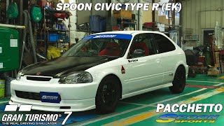 Gran Turismo 7  Spoon Civic Type R EK  PACCHETTO SPOON [upl. by Eilhsa]