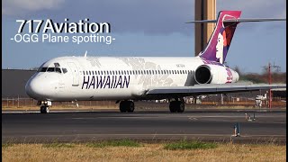 OGG Plane spotting  Kahului Maui Hawaii Late Afternoon Arrivals and Departures  Rare Catches  HD [upl. by Cassandra]