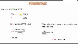 TÉCNICA PARA SACAR EL PORCENTAJE [upl. by Cerracchio]