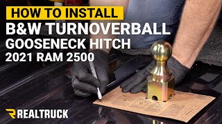 How to Install BampW Turnoverball Gooseneck Hitch on a 2022 Ram 2500 Power Wagon [upl. by Fokos174]