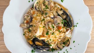 Risotto alla pescatora perfetto – ricetta facile e delicata [upl. by Wakefield279]