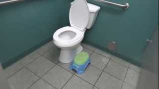 Bathroom Tour American Standard Urinal and Glacier Bay Toilet [upl. by Saibot464]