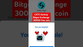 Cats How to exchange bitget  how to connect bitget  how to get Deposit address on bitget eligible [upl. by Thurlough201]